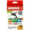 Trojhrann voskovky Kores Krayones., 12 ks