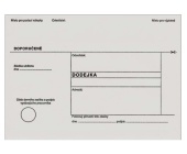 Dodejka B6 125x175 bl, nepropis., odtrhvac klopa, bez pouen