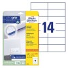 Univerzln etikety Avery 6136, 105x42,3 mm, bl, 25+5 l.