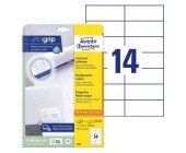 Univerzln etikety Avery 6136, 105x42,3 mm, bl, 25+5 l.