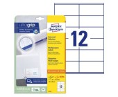 Univerzln etikety Avery 6175, 105x48 mm, bl, 25+5 list