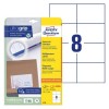 Univerzln etikety Avery 6138, 105x74 mm, bl, 25+5 list