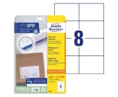 Univerzln etikety Avery 6138, 105x74 mm, bl, 25+5 list