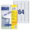 Univerzln etikety Avery 4785, 48,5x16,9 mm, bl, 25+5 l.