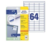 Univerzln etikety Avery 4785, 48,5x16,9 mm, bl, 25+5 l.