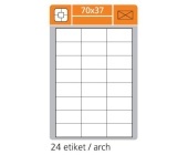 Laserov etikety 70 x 37 mm, bl, 100 list