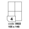 Univerzln etikety 105 x 148 mm, matn, bl, 100 list