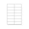 Samolepic etiketa do laserovch tiskren 105x42,3 mm, 100 list