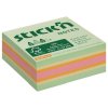 Samolepic bloek Stickn FSC 51x51 mm, lesn pastel. barvy