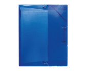 Box na spisy PP A4, hbet 4 cm, transparentn modr