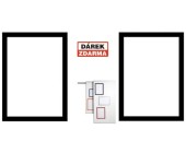 Magnetick rmeek Duraframe A4, ern, 5 ks - Akce