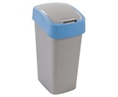 Odpadkov ko Flipbin, 45 l, stbrn/ modr
