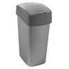 Odpadkov ko Flipbin, 45 l, stbrn/ ern